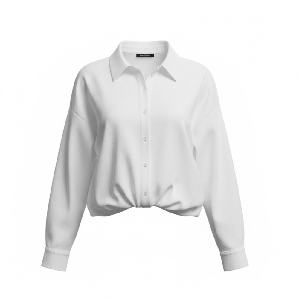 Young Fabulous & Broke ✨White Oversized Button Down Blouse